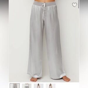 PJ Harlow silver pajama pants